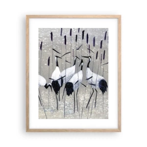 Poster in cornice rovere chiaro - Tra i suoi - 40x50 cm
