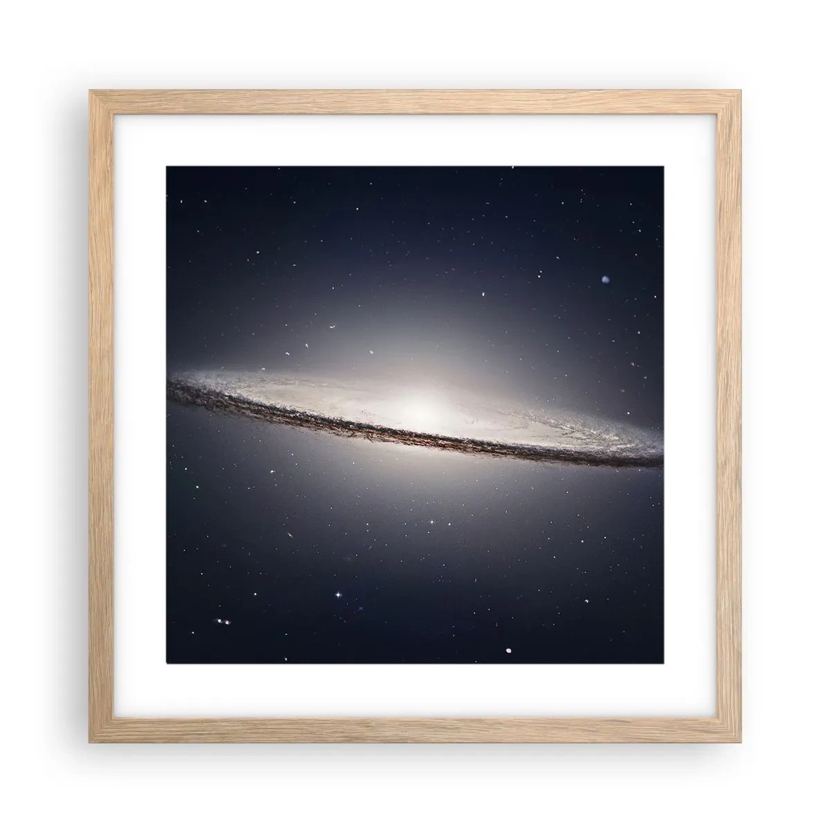 Poster in cornice rovere chiaro - Tanto tempo fa in una lontana galassia... - 40x40 cm