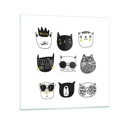 Quadro su vetro - Ognuno è diverso - 30x30 cm