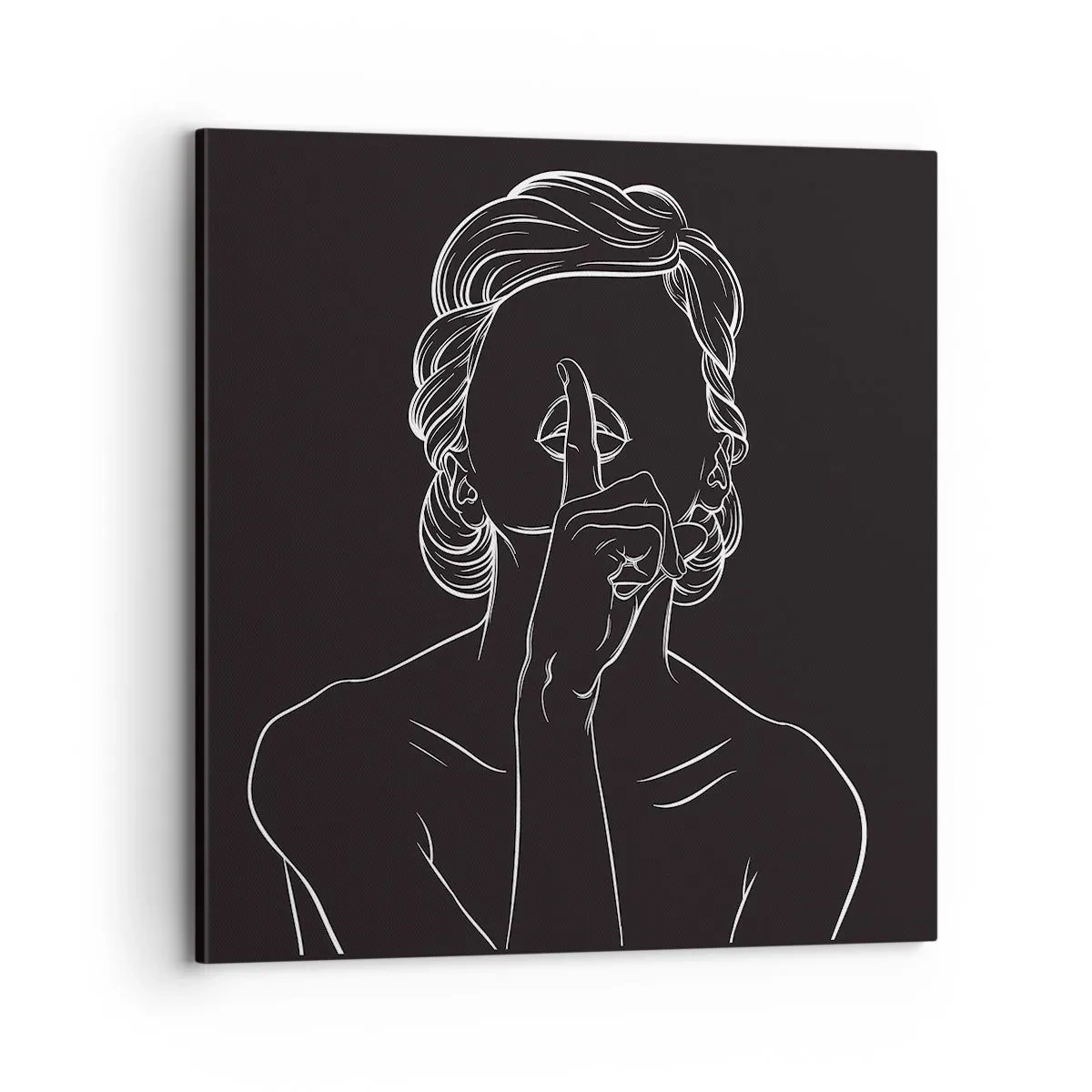 Quadro su tela - Stampe su Tela - Il bello emerge nel silenzio - 70x70 cm