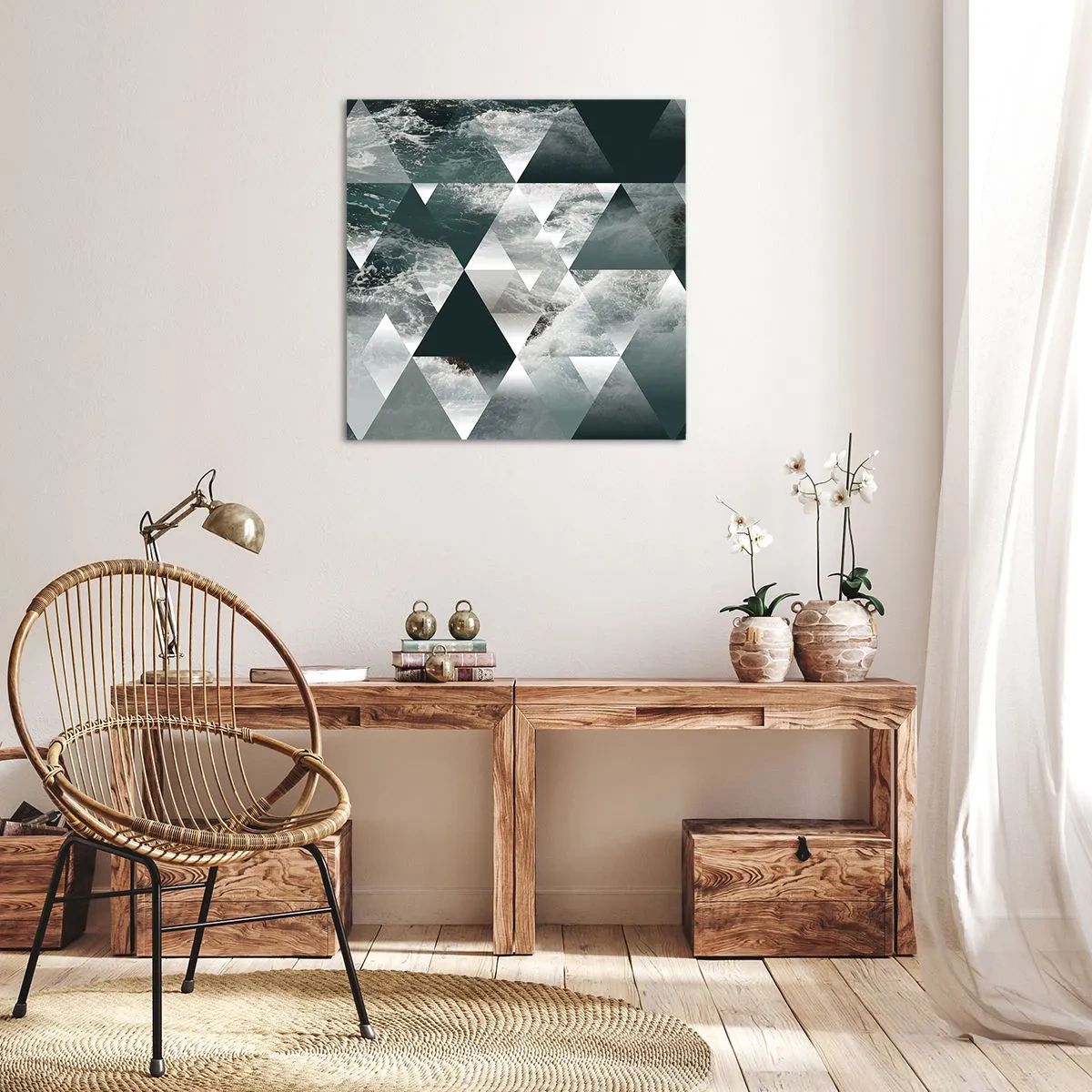 Quadro su tela - Stampe su Tela - Prospettiva di cristallo - 60x60 cm