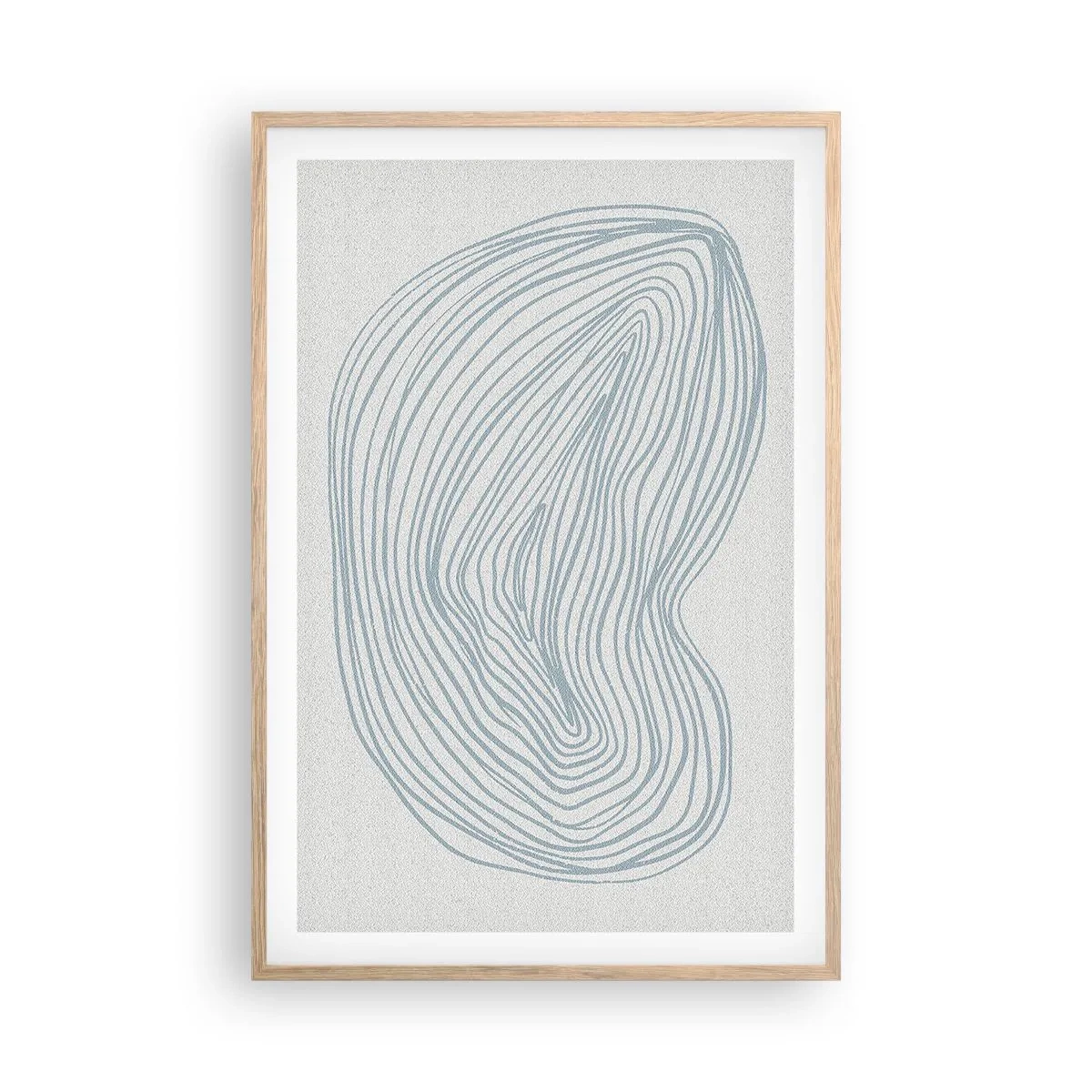 Poster in cornice rovere chiaro - Il sorriso di una goccia - 61x91 cm