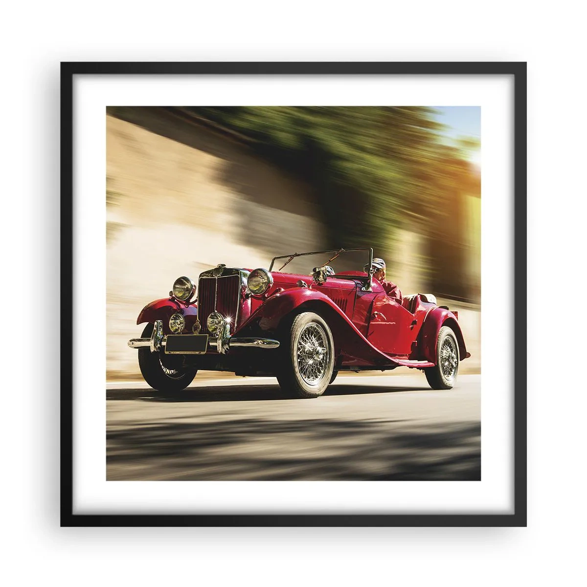 Poster in cornice nera - Più bella della Nike di Samotracia - 50x50 cm