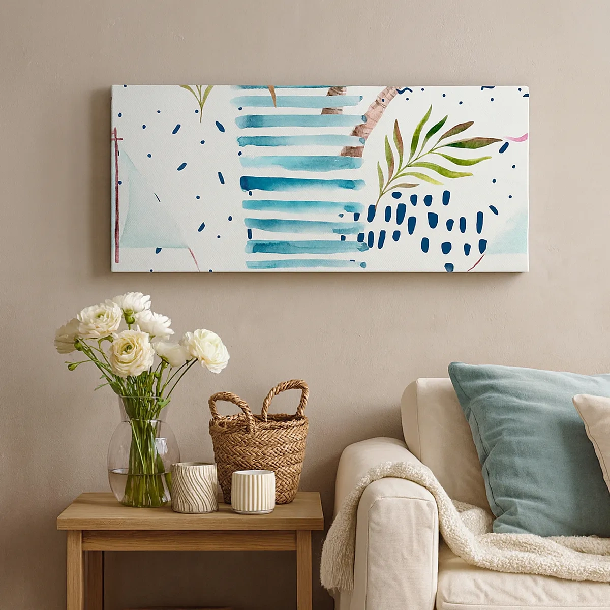 Quadro su tela - Stampe su Tela - Vacanze sotto le palme - 30x30 cm