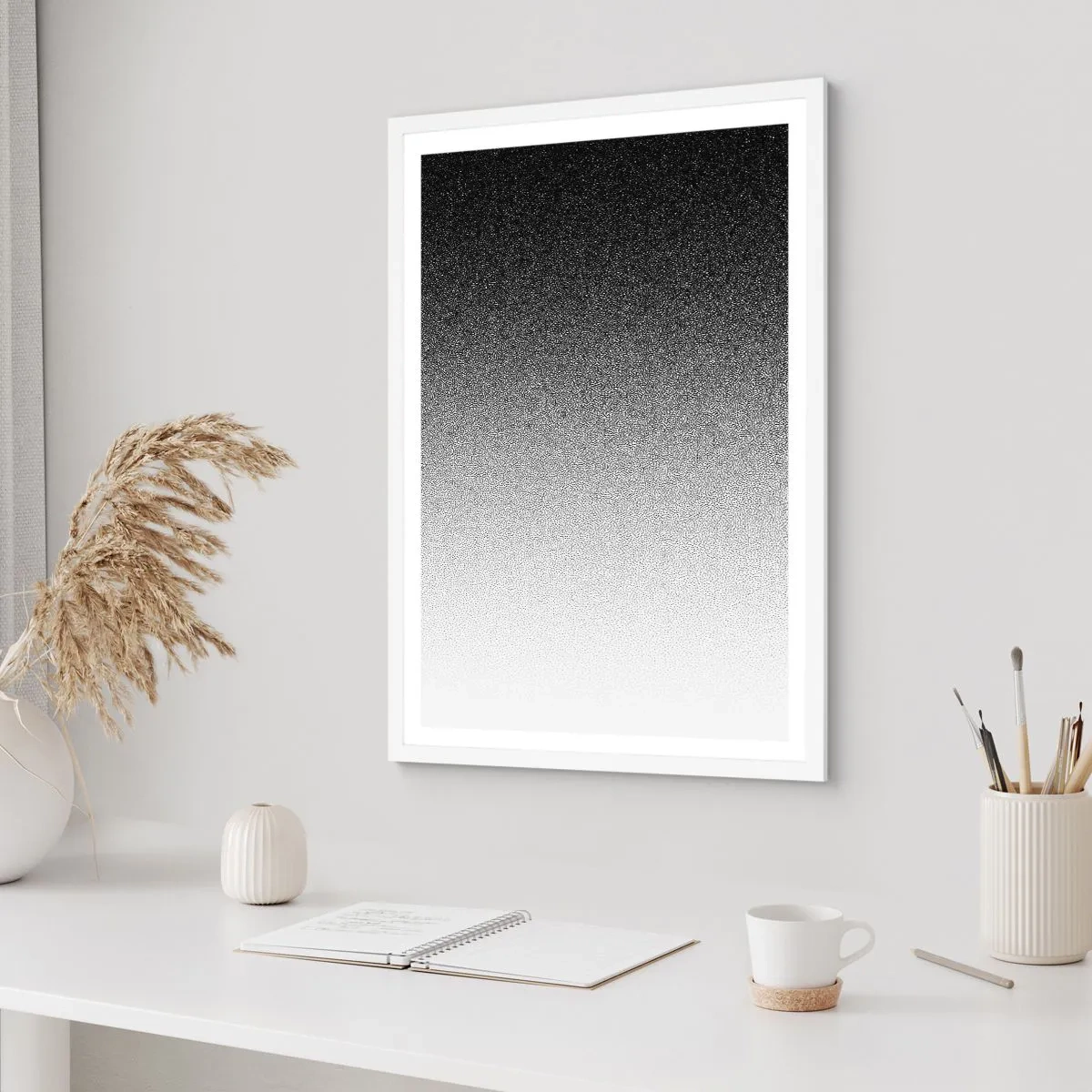 Poster in cornice bianca - Verso la luce - 40x50 cm
