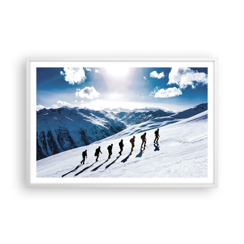 Poster in cornice bianca - La squadra dei conquistatori - 91x61 cm