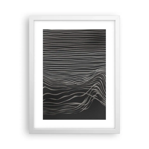 Poster in cornice bianca - Ritmo e accento - 30x40 cm