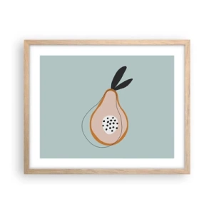 Poster in cornice rovere chiaro - Penetrare la natura delle cose - 50x40 cm