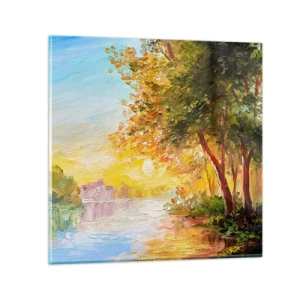 Quadro su vetro - Et in Arcadia ego - 70x70 cm