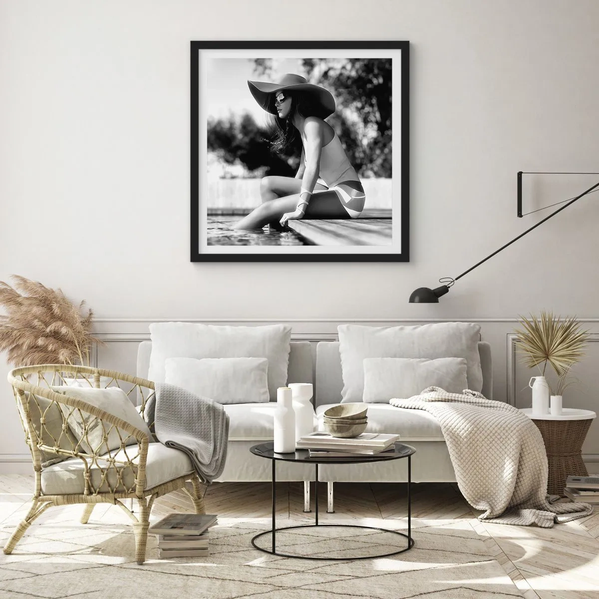 Poster in cornice nera - Sogno estivo - 60x60 cm