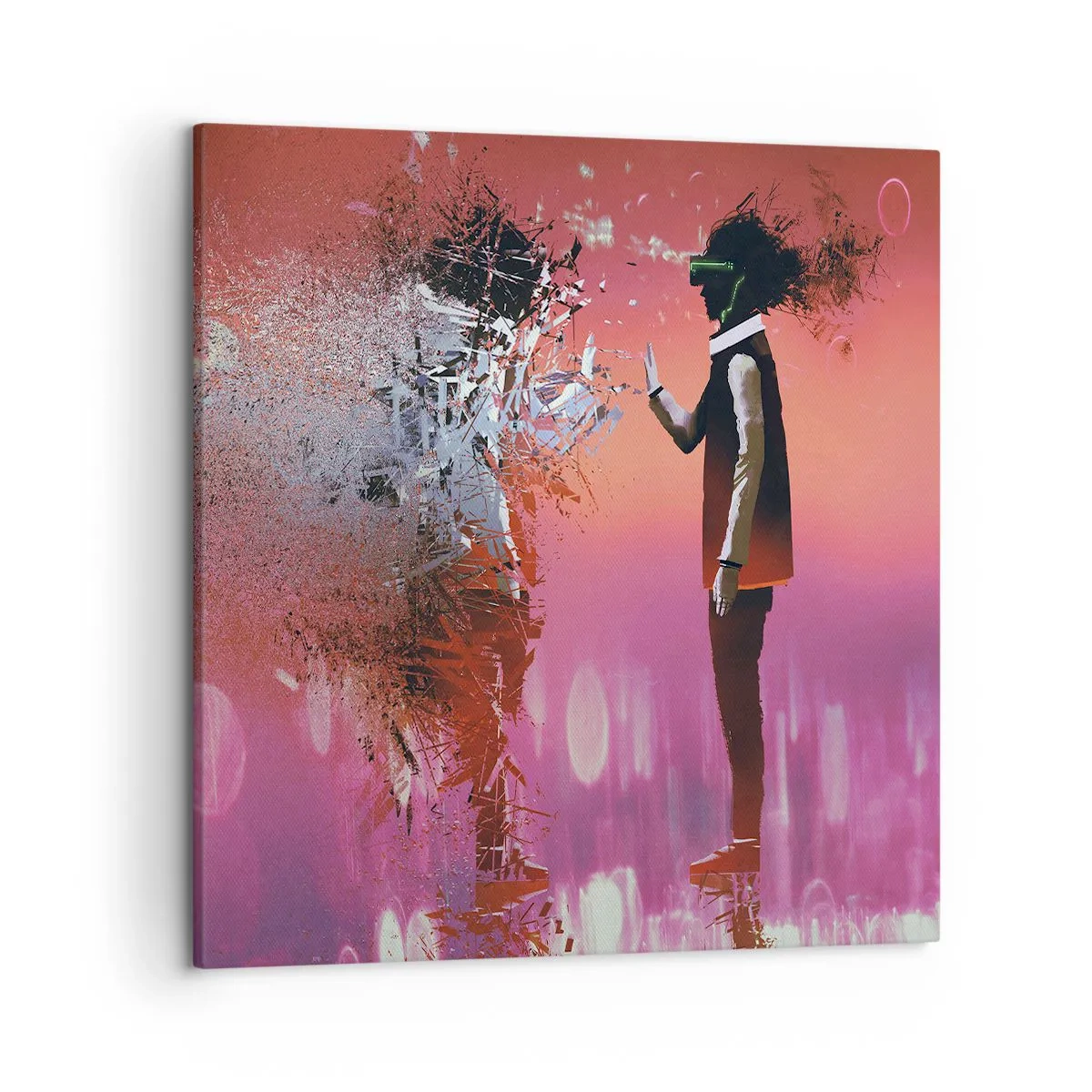 Quadro su tela - Stampe su Tela - Puoi guardare te stesso? - 50x50 cm