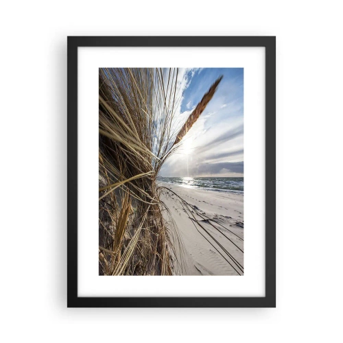 Poster in cornice nera - L'incontro degli elementi - 30x40 cm