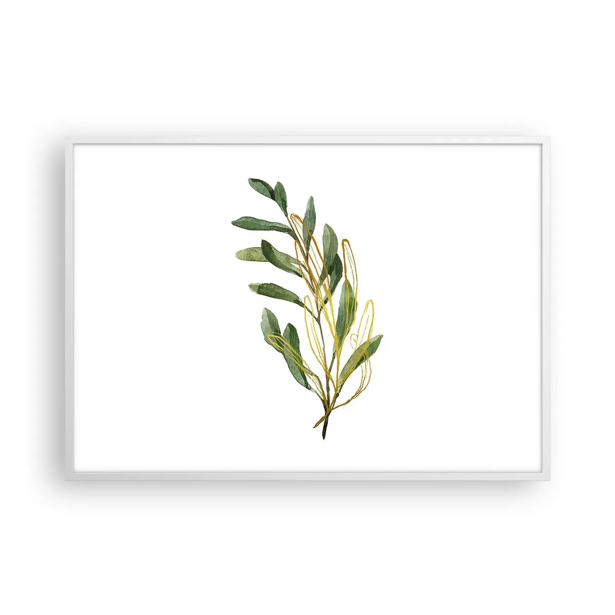 Poster in cornice bianca - Tutto ciò che è buono - 100x70 cm