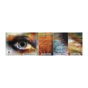 Campione di Fotomurale Premium Canvas - Si può vedere l'anima - Astrazione, Occhio, Pezzo - 100x30 cm