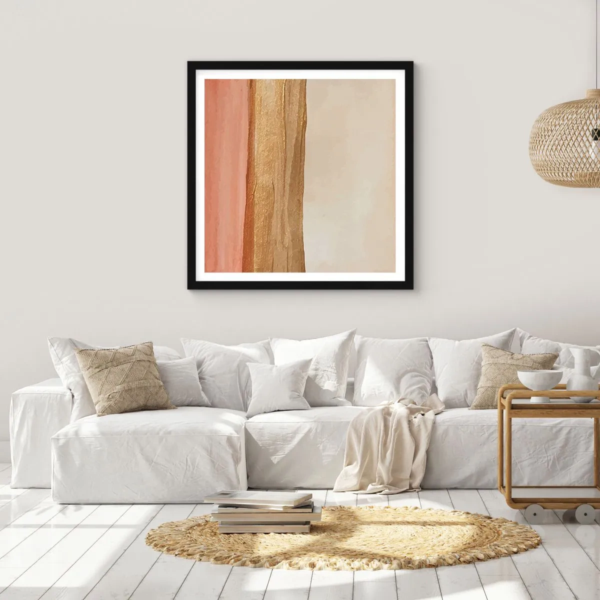 Poster in cornice nera - Composizione verticale - 40x40 cm