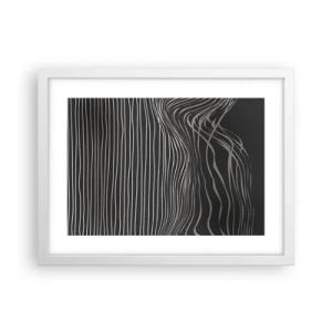 Poster in cornice bianca - Ritmo e accento - 40x30 cm