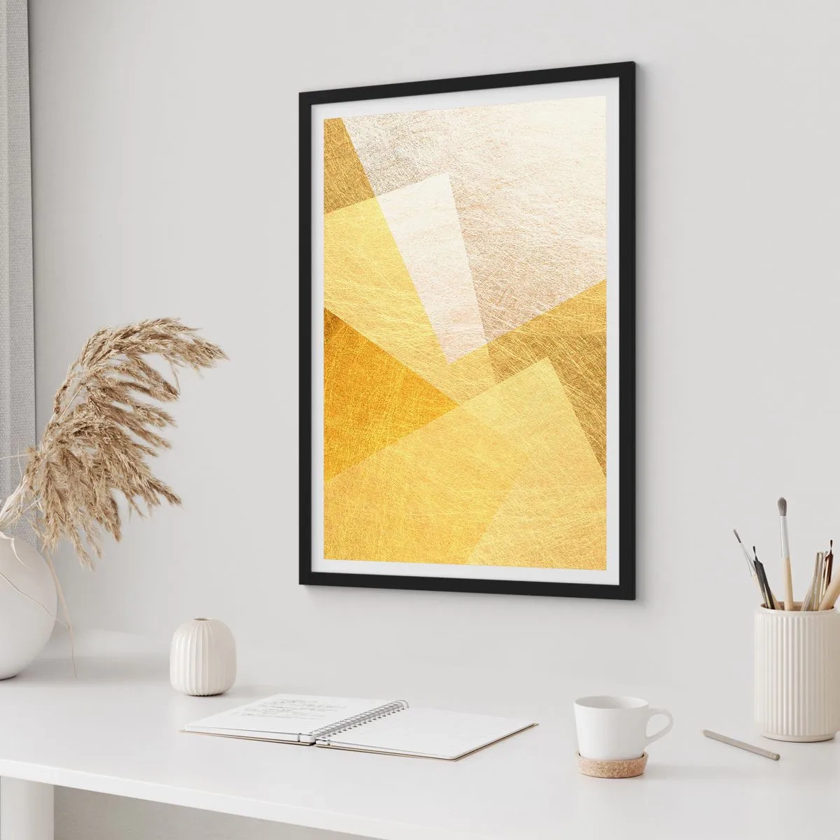 Poster in cornice nera - La pace della geometria - 50x70 cm