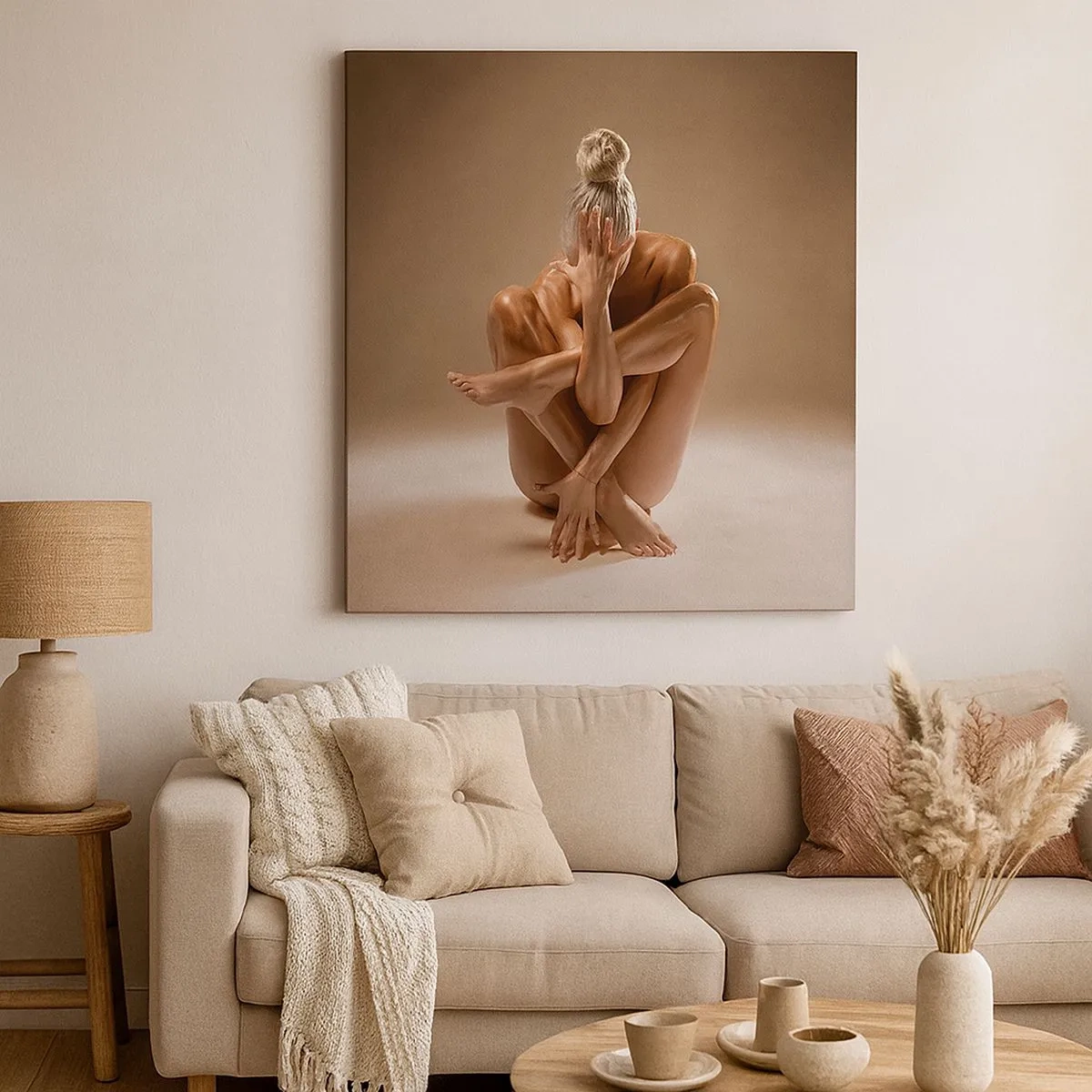 Quadro su tela - Stampe su Tela - Unità di corpo e anima - 30x30 cm