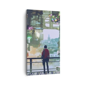 Quadro su tela - Stampe su Tela - Due mondi - 45x80 cm