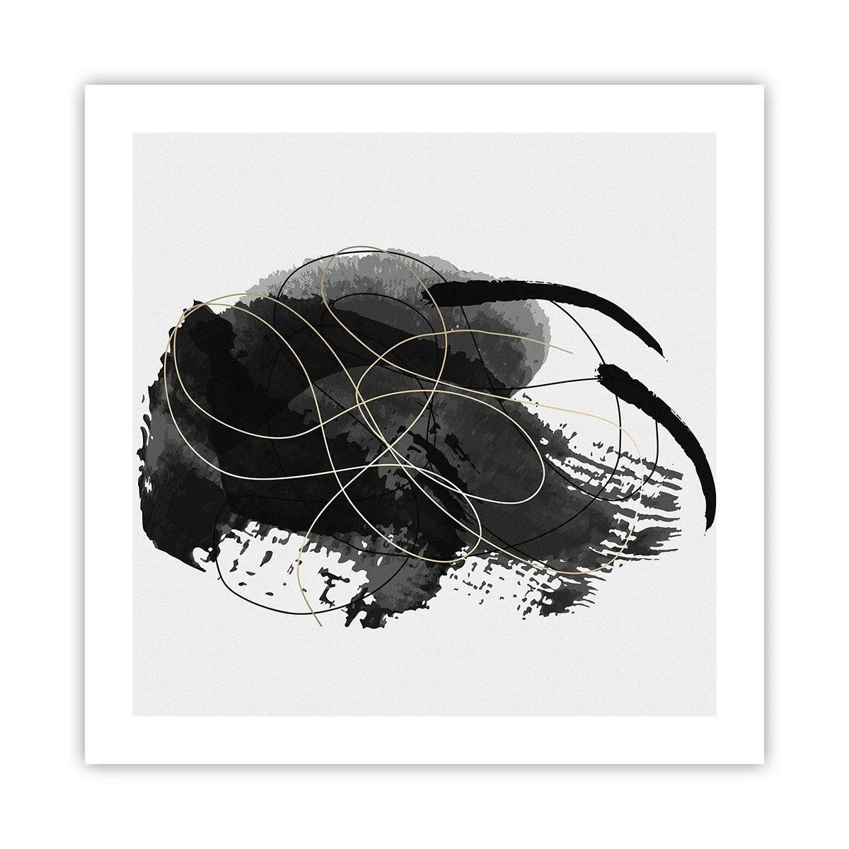 Poster - Nato dal nero - 50x50 cm