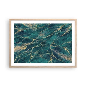 Poster in cornice rovere chiaro - La vena d'oro - 70x50 cm