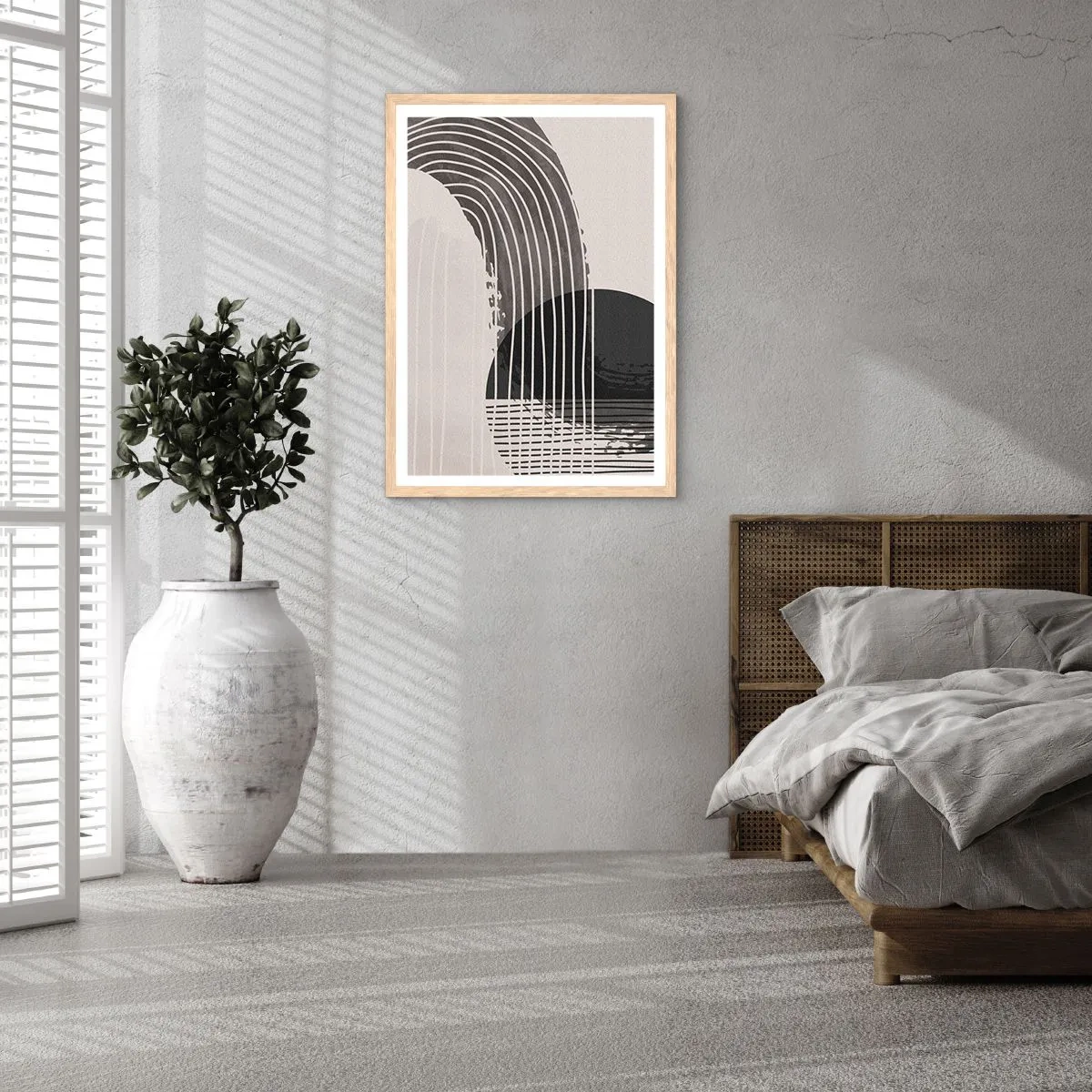 Poster in cornice rovere chiaro - Andata e ritorno - 61x91 cm