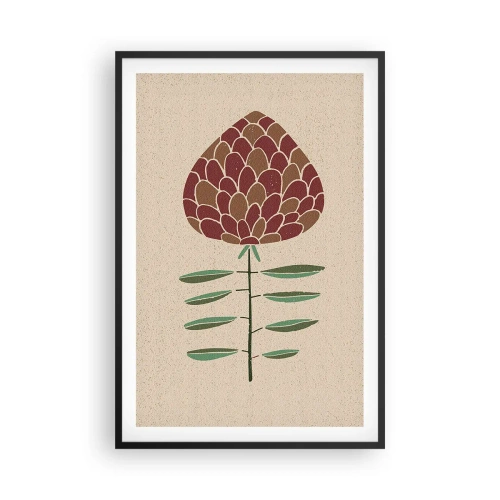 Poster in cornice nera - Che grande pigna - 61x91 cm