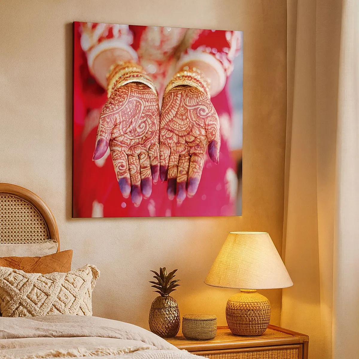 Quadro su tela - Stampe su Tela - Pronta ad afferrare la fortuna - 30x30 cm