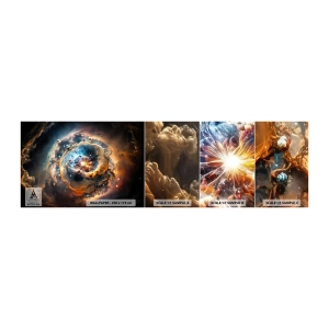 Campione di Fotomurale Adesivo Deluxe Sticker - L'inizio - Universo, Cosmo, Galassia - 100x30 cm