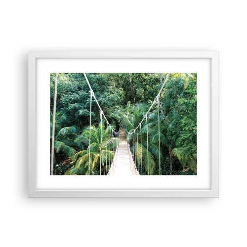 Poster in cornice bianca - Welcome to the jungle! - 40x30 cm