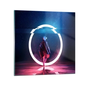 Quadro su vetro - Tra due mondi - 70x70 cm