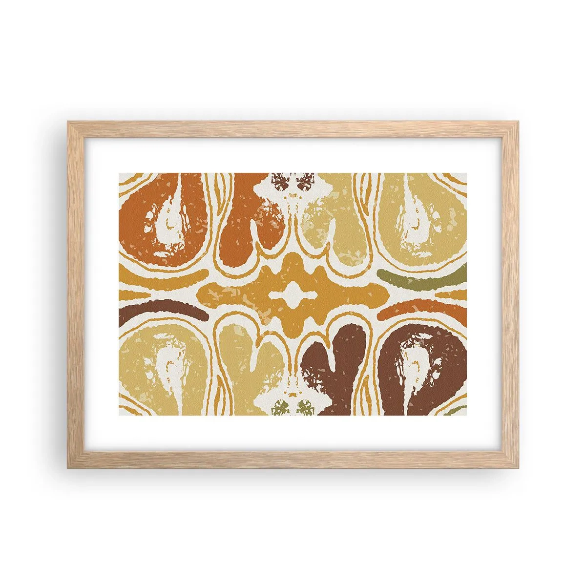 Poster in cornice rovere chiaro - Astrazione sentimentale - 40x30 cm