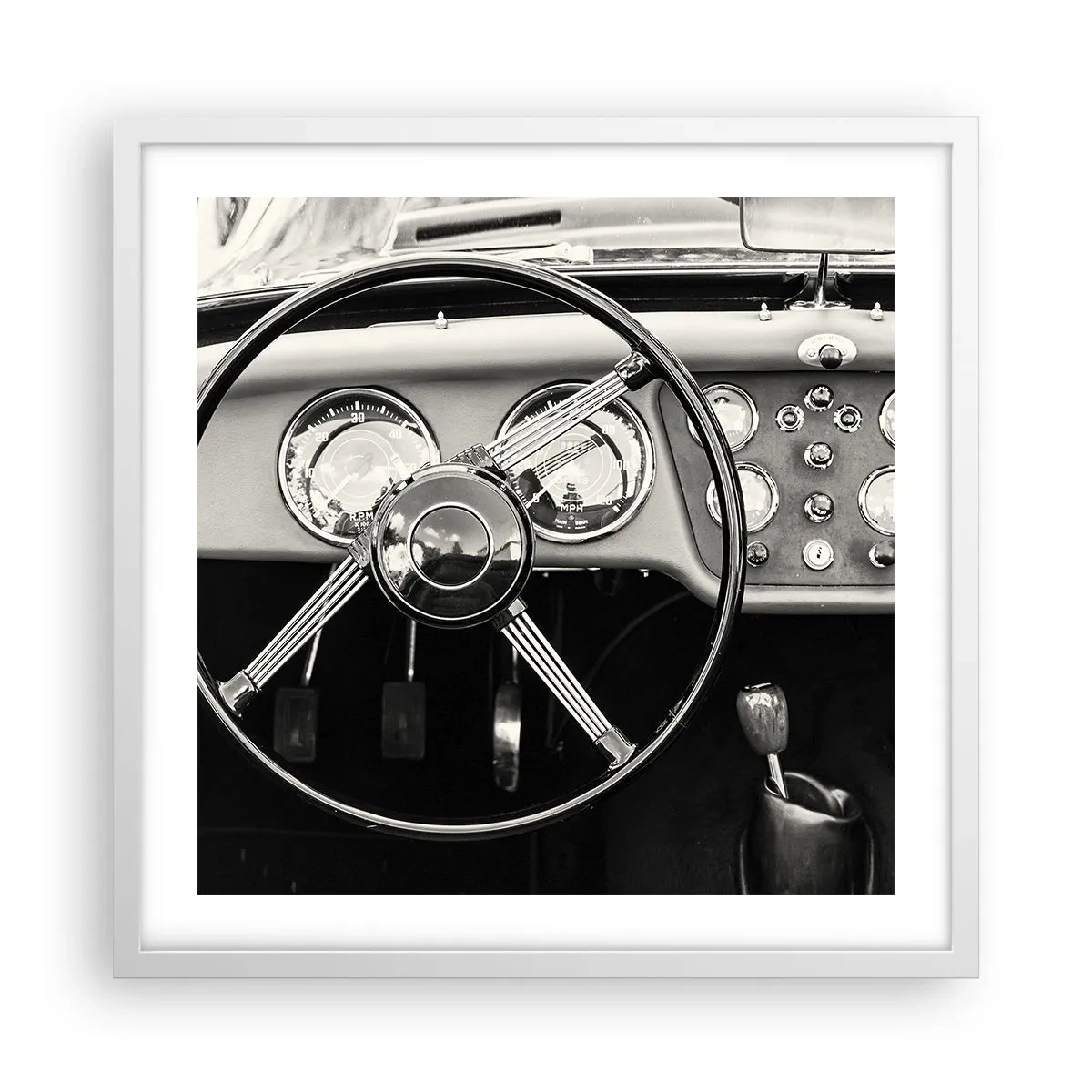 Poster in cornice bianca - Il sogno del collezionista - 50x50 cm