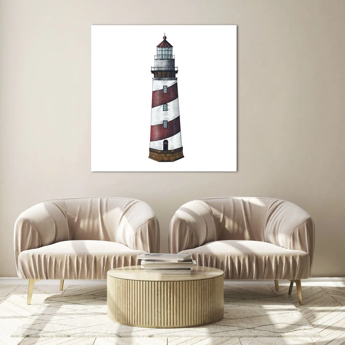 Quadro su vetro - Sempre di guardia - 40x40 cm