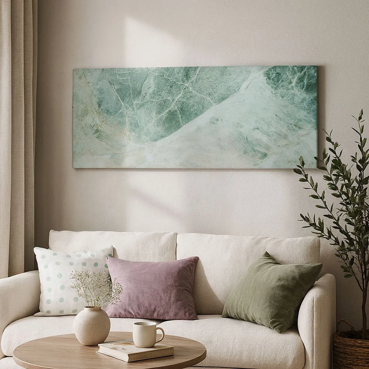 Quadro su tela - Stampe su Tela - Il freddo nobile della pietra - 100x40 cm