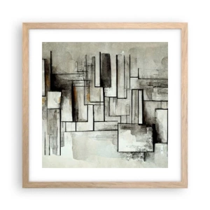 Poster in cornice rovere chiaro - La forza della semplicità - 40x40 cm