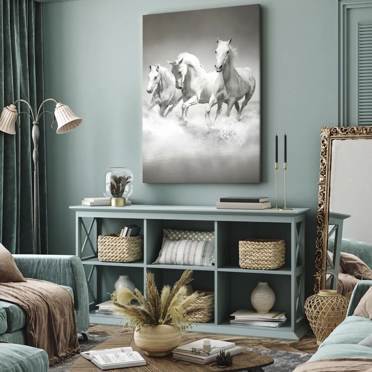Quadro su tela - Stampe su Tela - Estasi bianca - 45x80 cm