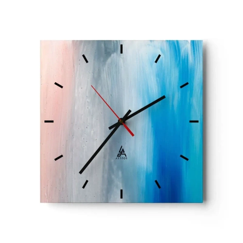 Orologio da parete - Orologio in Vetro - Gli elementi: l'aria - 40x40 cm
