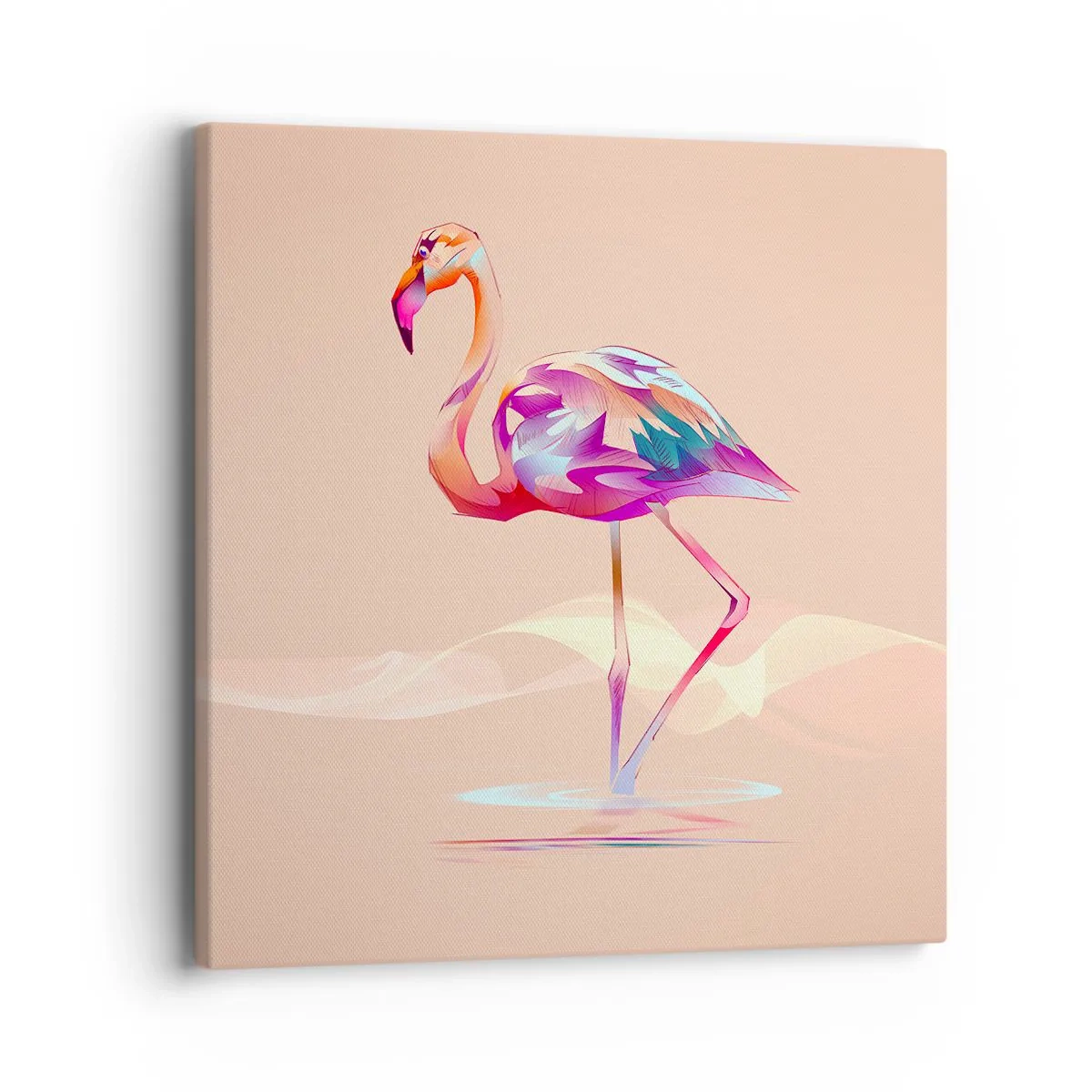 Quadro su tela - Stampe su Tela - L'uccello delle buone emozioni - 40x40 cm