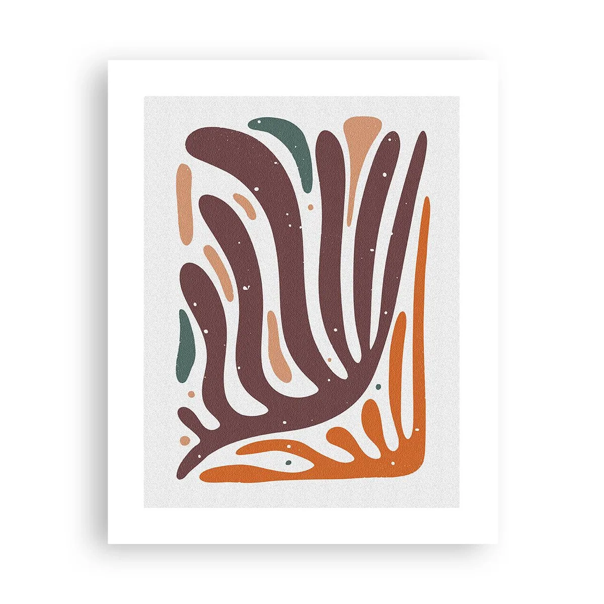 Poster - Composizione organica raggiante - 40x50 cm