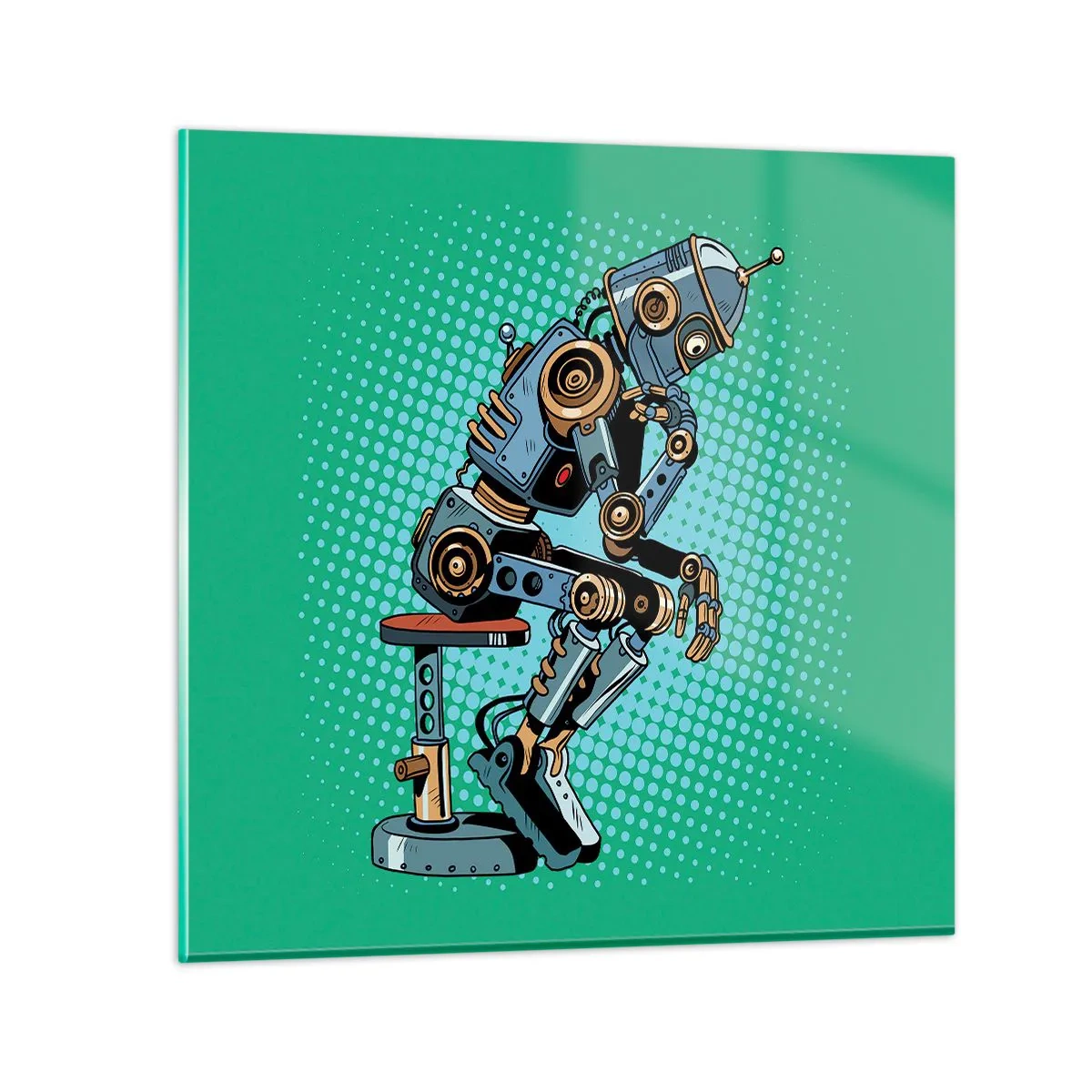 Quadro su vetro - Sull'essenza dell'essere - 40x40 cm