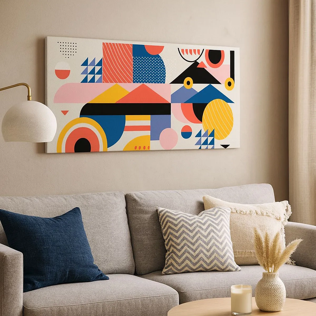 Quadro su tela - Stampe su Tela - Composizione: divertiti - 100x40 cm