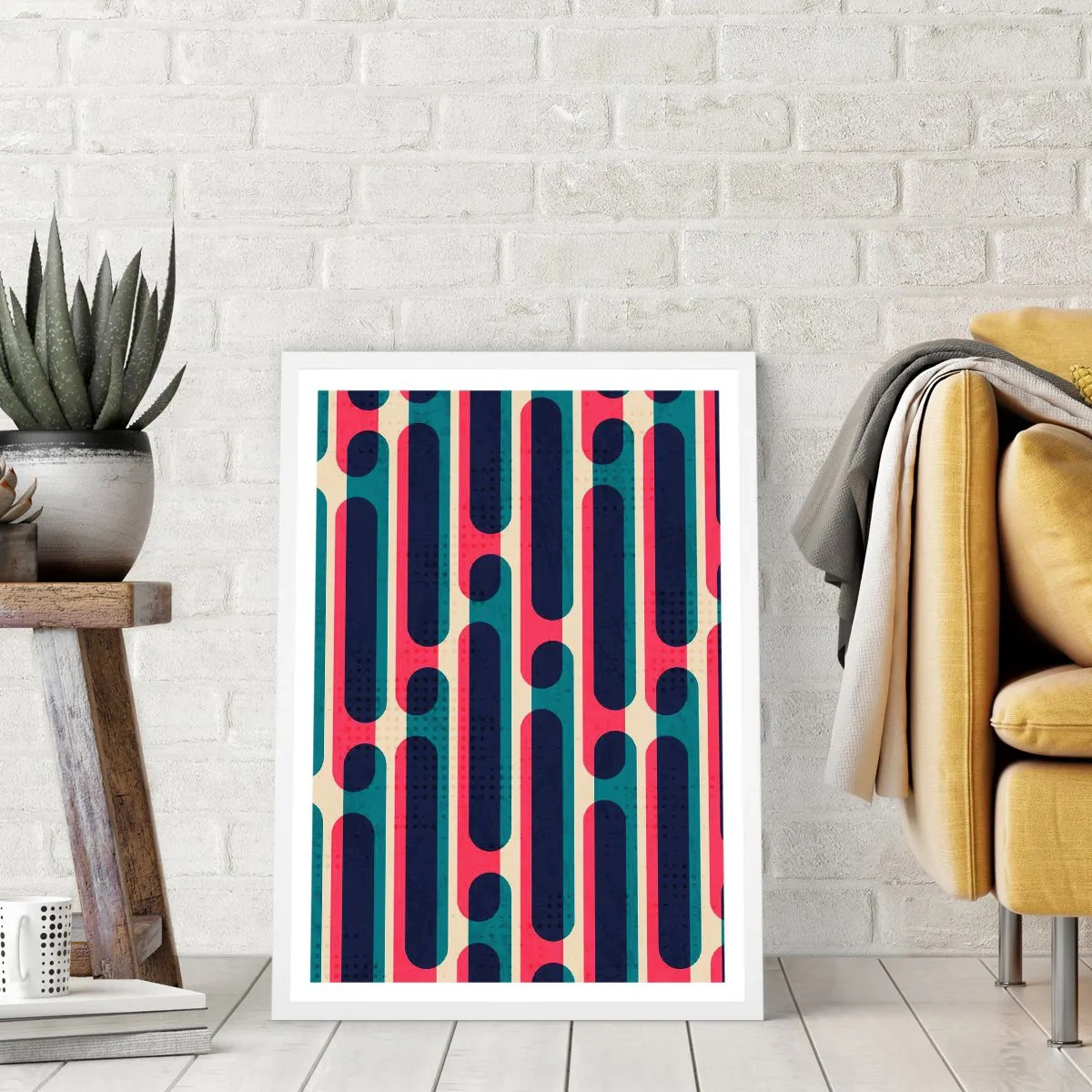 Poster in cornice bianca - Avanti fino in fondo - 30x40 cm