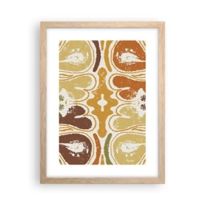 Poster in cornice rovere chiaro - Astrazione sentimentale - 30x40 cm