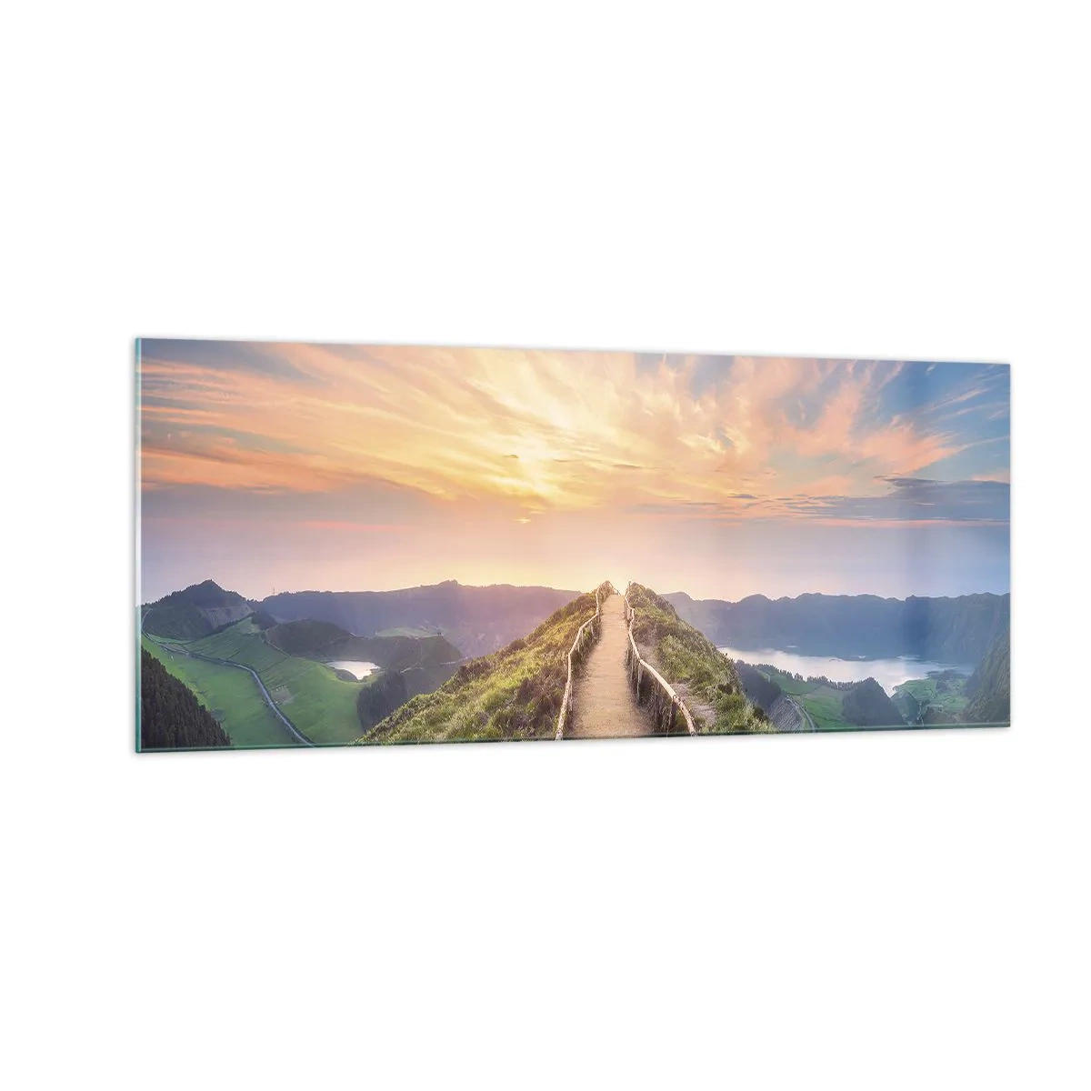 Quadro su vetro - Vicino al cielo - 100x40 cm