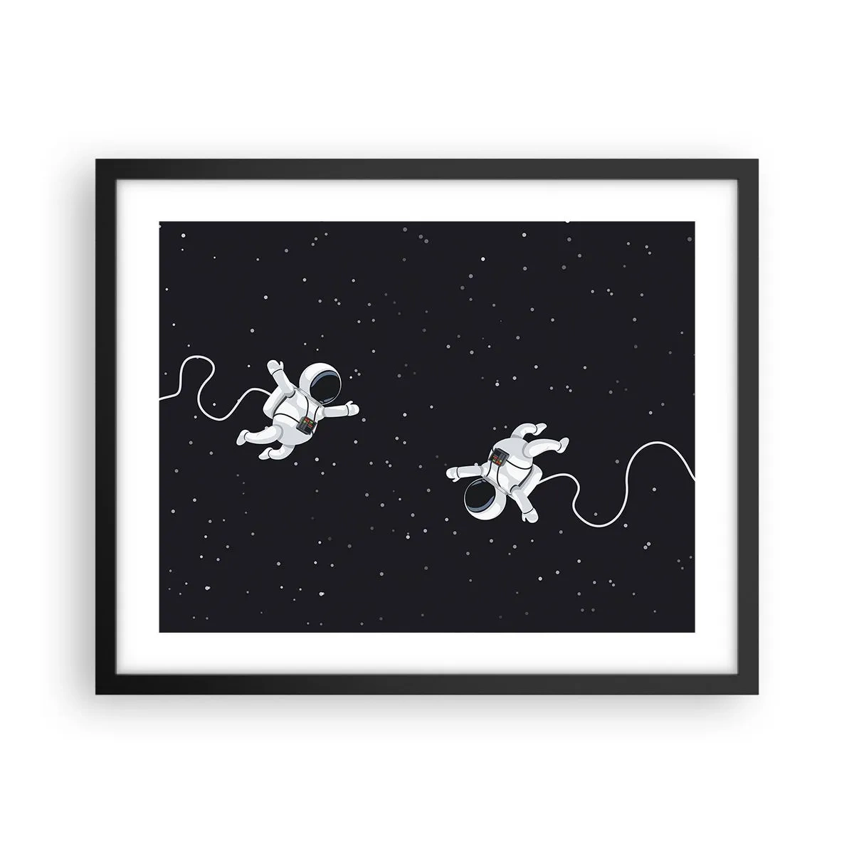 Poster in cornice nera - Danza cosmica - 50x40 cm