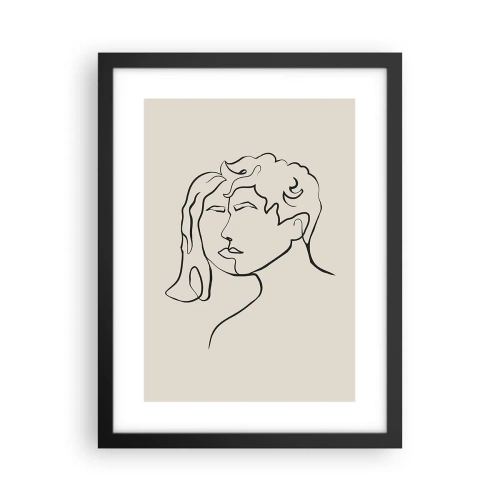 Poster in cornice nera - E divennero una cosa sola - 30x40 cm