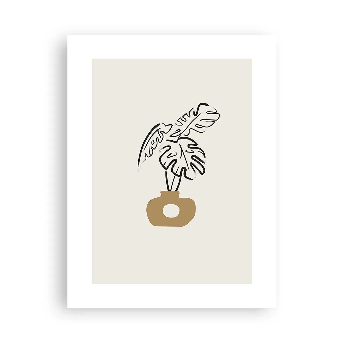 Poster - Monstera: ornamento della casa - 30x40 cm