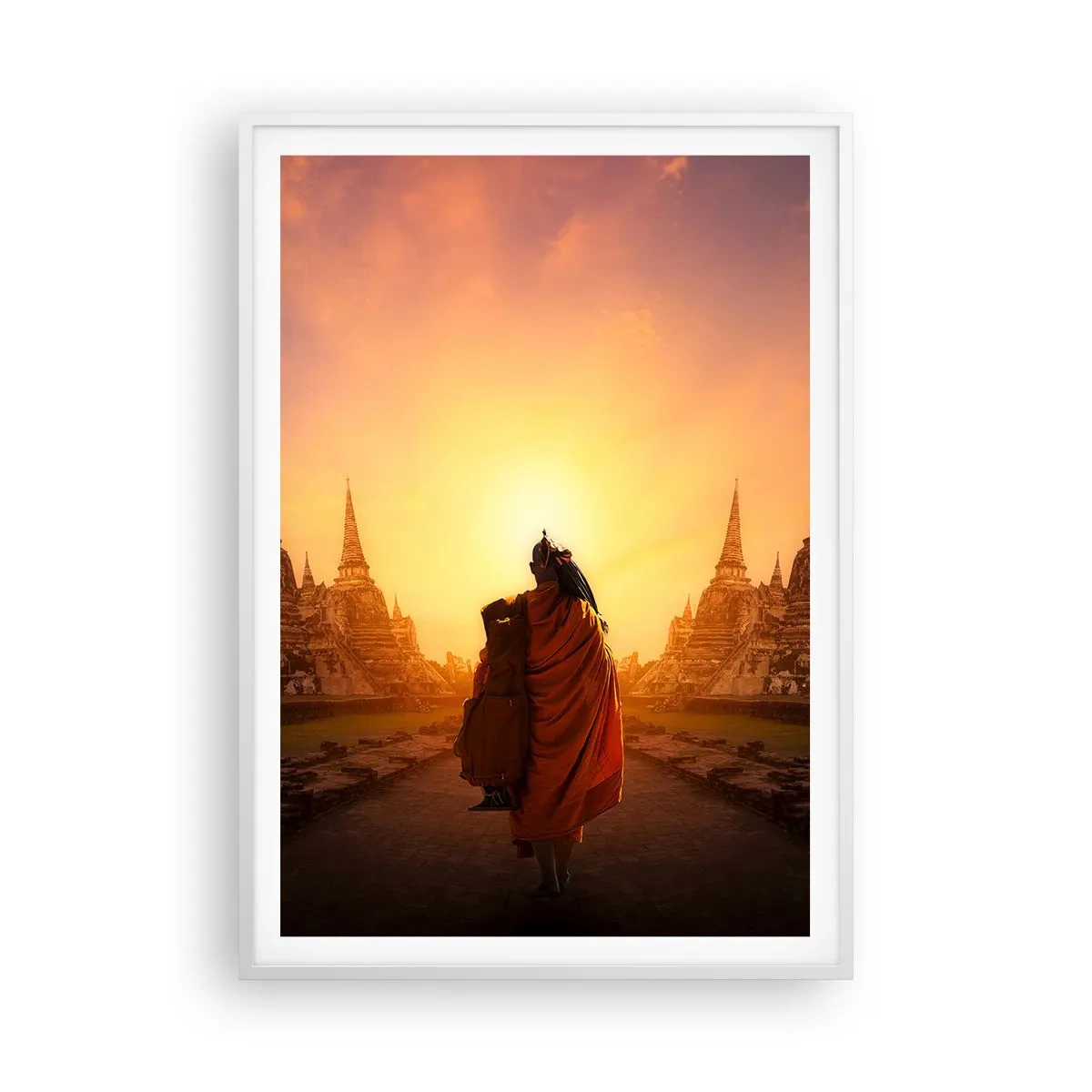 Poster in cornice bianca - In pace per l'eternità - 70x100 cm