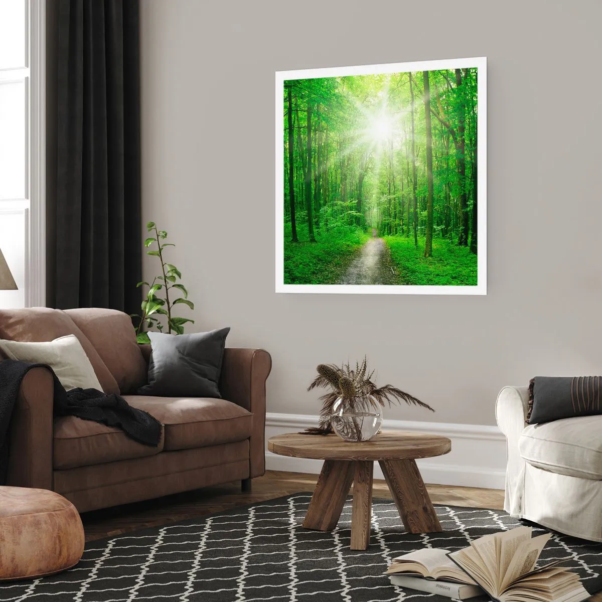 Poster - Cattedrale verde - 40x40 cm